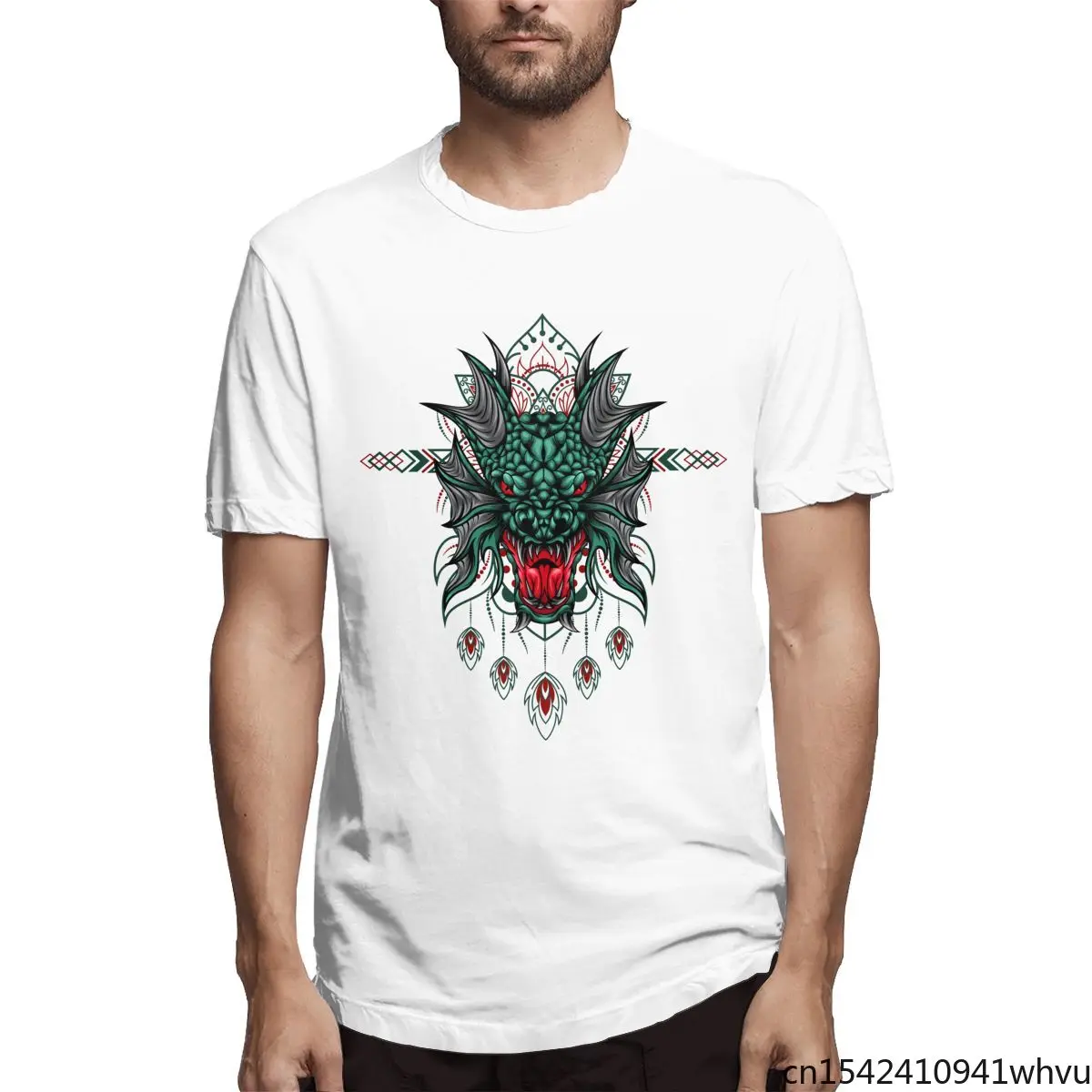 

Sea Dragon Summer Tops New Men T-Shirt Short Sleeve 3D Printed Lycra Streetwear Casual O-neck Size M-5XL