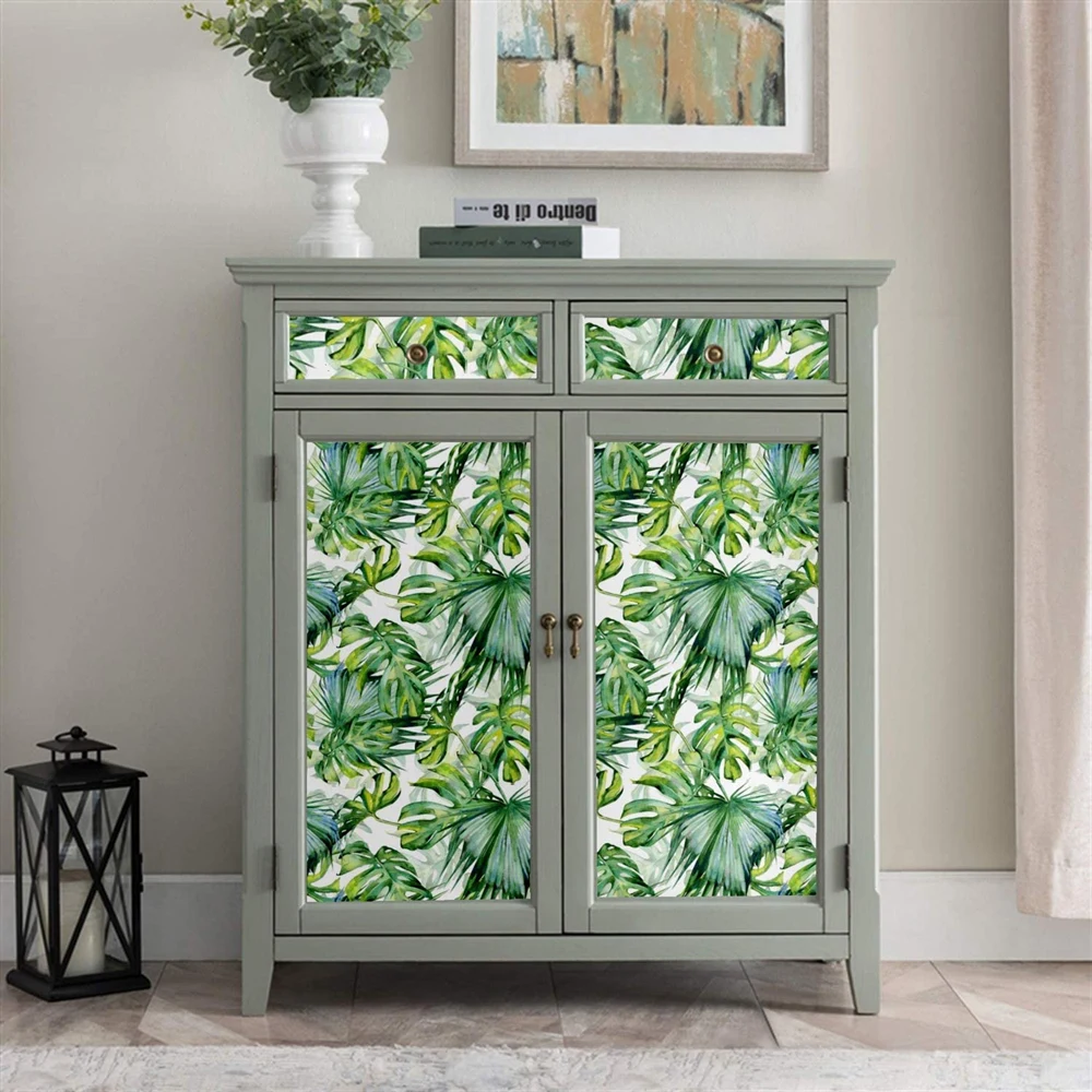 Пил и пряника съемный пальмовых листьев самоклеящиеся обои препастед