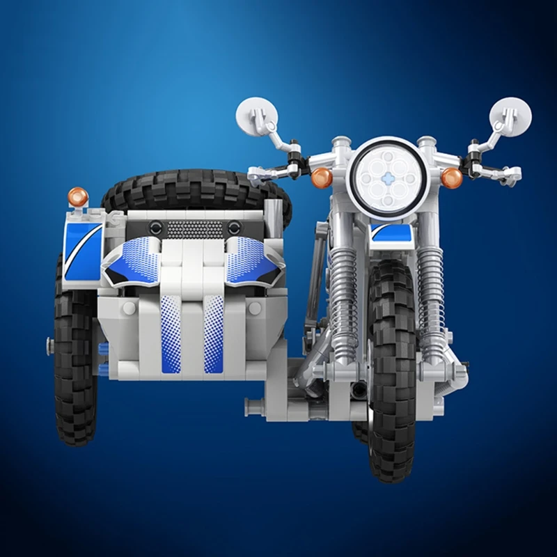 

2021 New Creative Assembly Motorcycle Particles , Education Science Experiment Construction Toy for Kids and Autobike Lovers