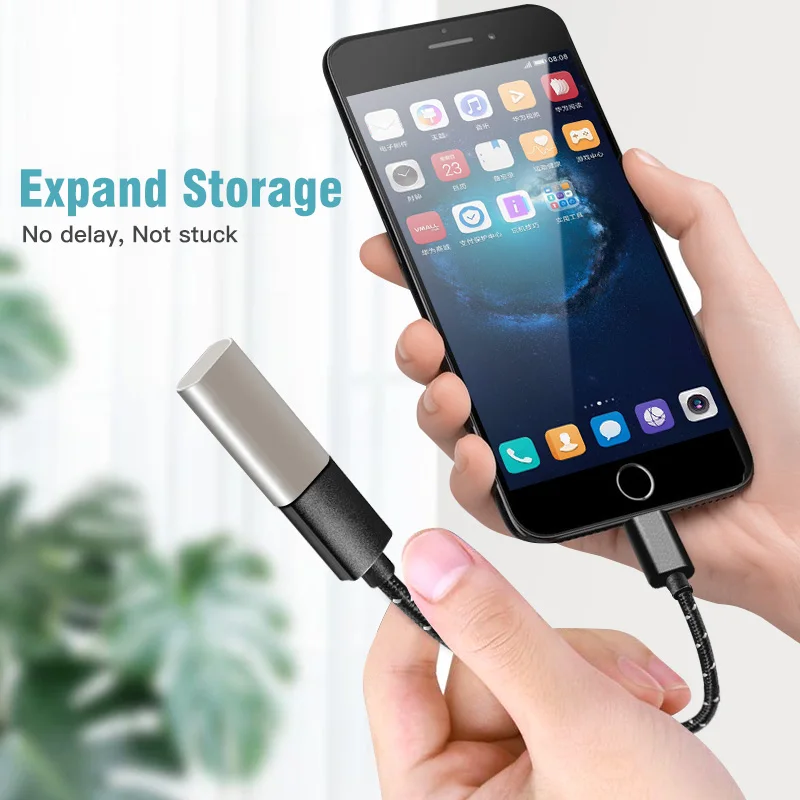 FONKEN Type C Otg USB 3 адаптер 15 см мобильный телефон OTG кабель для Xiaomi Huawei Type-c конвертеры