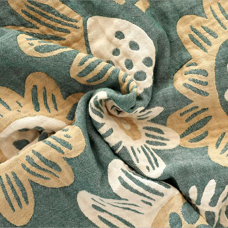 

Six layers of Cotton Cloth printed Blanket Bed Cover Sofa Travel Breathable Large Soft Throw Blanket air conditioning blanket