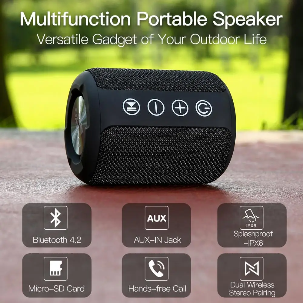 Водонепроницаемый bluetooth динамик Портативный беспроводной Открытый Колонка