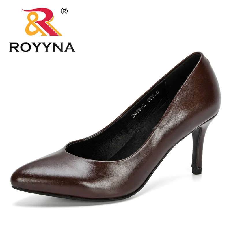 ROYYNA/Новое поступление 2020 года Женские туфли-лодочки на высоком каблуке Женская