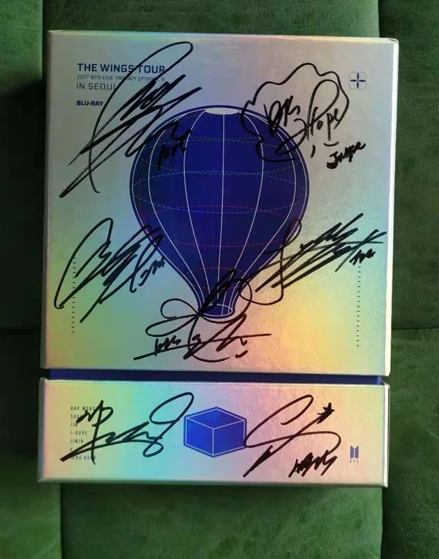 Подписанный Bangtan Boys с автографом Bangtan Boys Live Trilogy Episode III The Wings DVD концертный Blu-Ray версия K-POP 122017