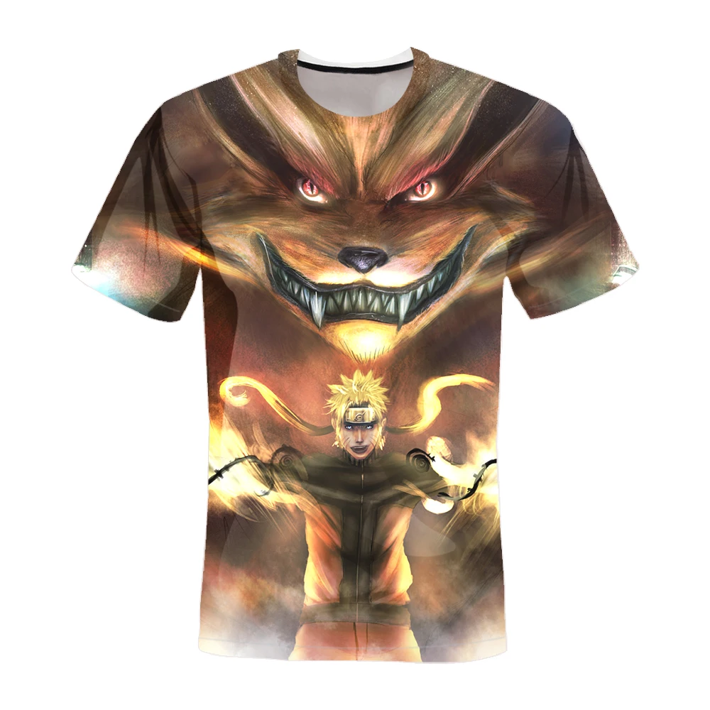 

Anime Men's T-shirt 3D Printing Sasuke VS Naruto One Piece Tshirts Quick-Drying Clothes Children's Clothing Size 2021 Hot Sale