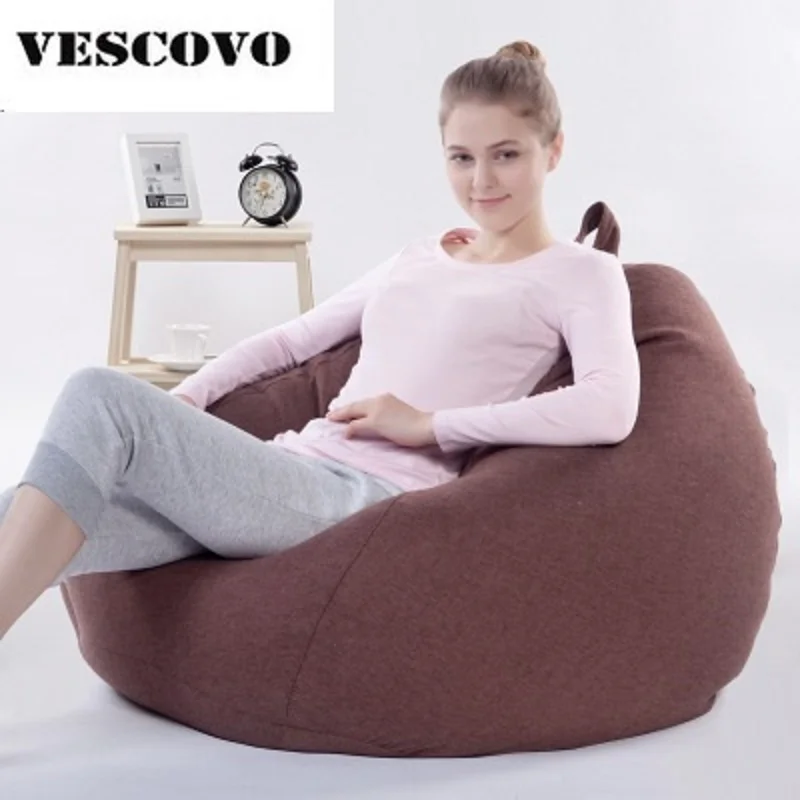 Lazy Tatami Beanbag диван шезлонг бобов стул гостиная чехол с наполнителем 90x110