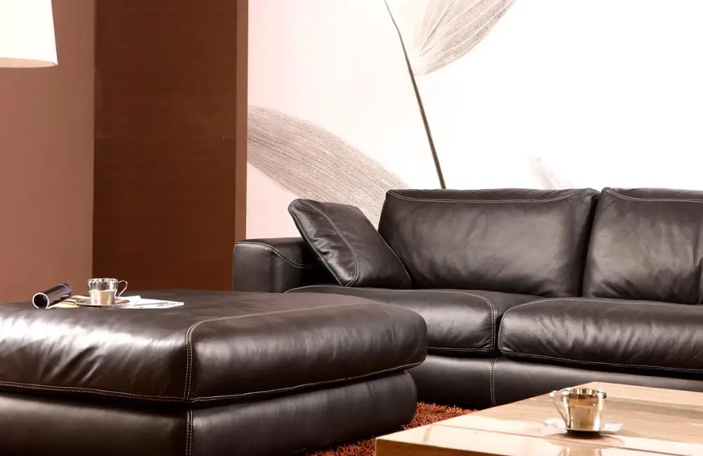living room Sofa genuine leather couch L shape corner Nordic modern feather sofa muebles de sala cama puff asiento futon | Мебель