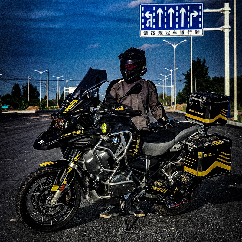 

BMW 40 лет GSA модель R1250gs R1200gs lc Приключения алюминиевая верхняя коробка наклейки adesivi Защитные колодки Набор наклеек защита бака