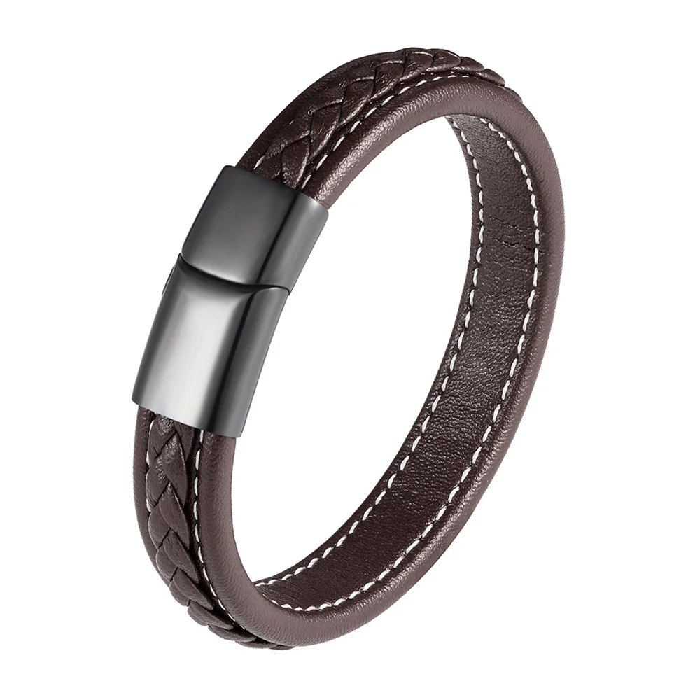 Браслет из натуральной кожи для мужчин и женщин Brave Knight классический браслет