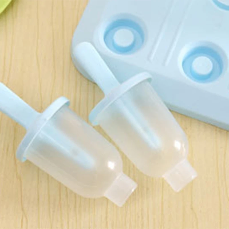 Set of 6 sicle Molds Ice Makers Bar Maker ABS Mold Kids Cream Tray Kitchen Supply |