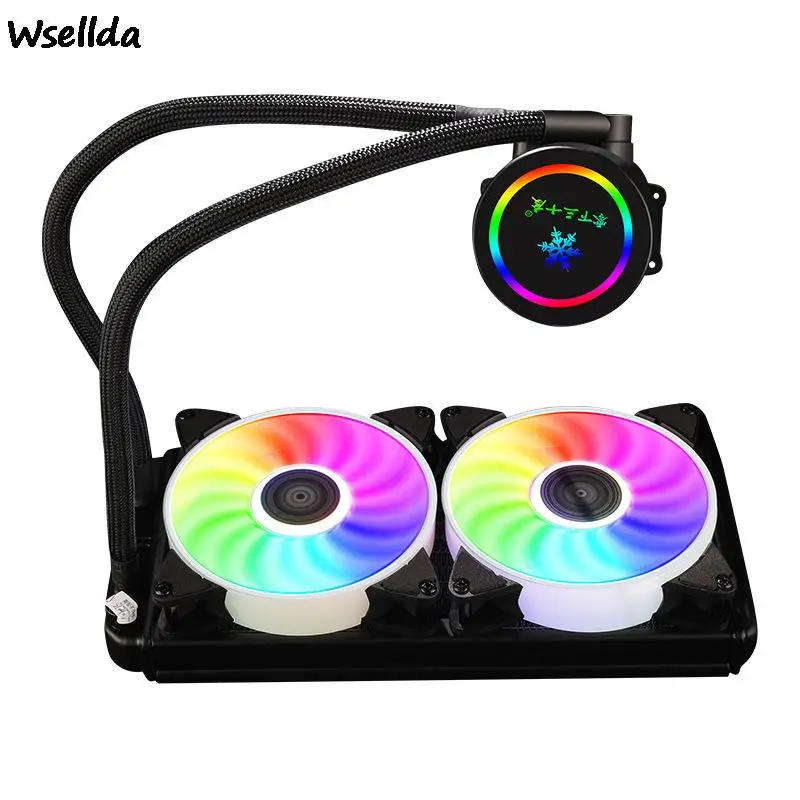 

240 120 MM Gaming CPU Water-cooled Radiator Mute RGB Computer All-in-one Dual-drain Cooling Gaming Fan Water-cooled PC