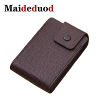 maideduod 2019 fashion pu leather business card holder organizer hasp men women bank credit card holder bag id slots card wallet