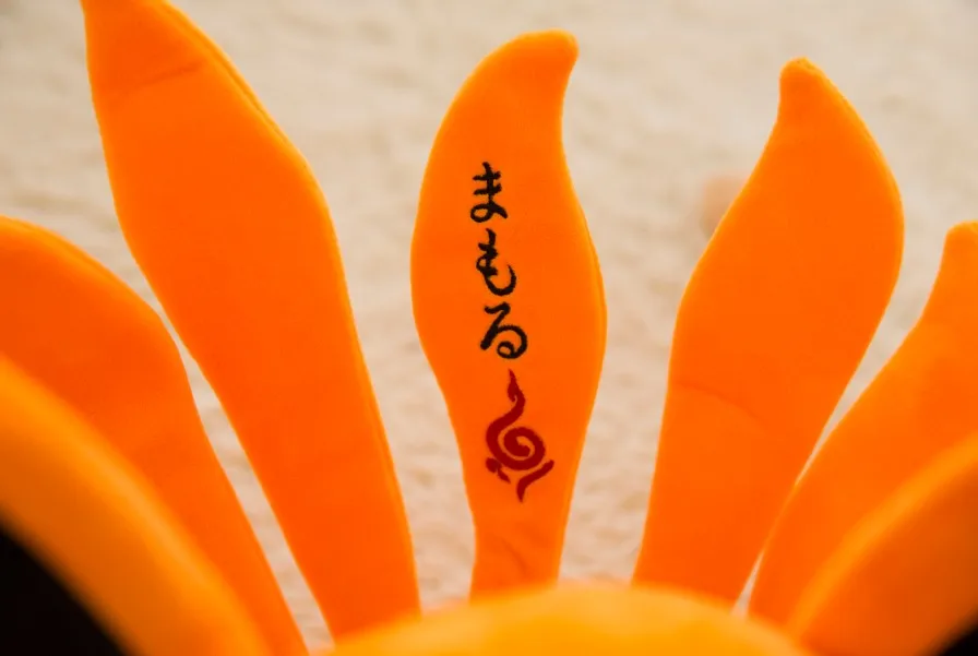 Аниме Наруто Узумаки Наруто кюби косплей реквизит символ Коноха Kawaii Bijuu Kurama хлопок подушка кукла игрушка орнамент коллекция