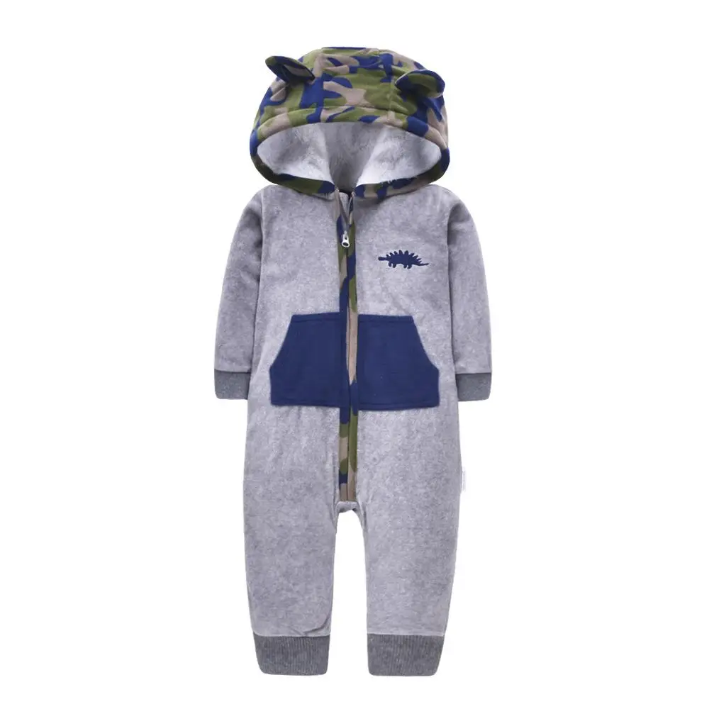 Комбинезон детский флисовый на молнии с капюшоном |