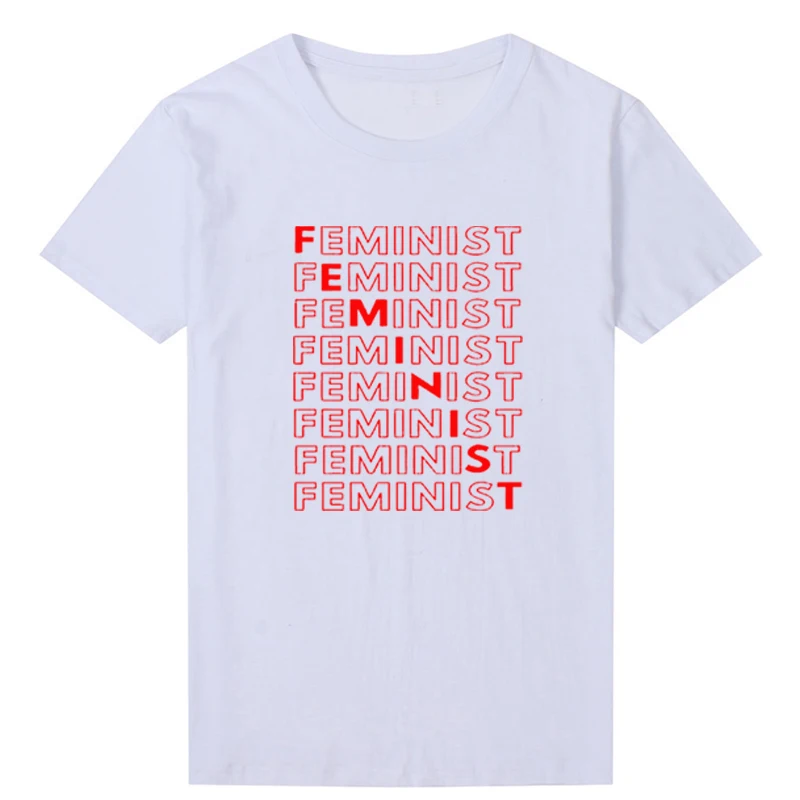 

Feminist Letters Printed Women T Shirts Woman Rights Tshirt Summer Fashion Black Tops Girl Power Shirts Plus Size Dropshipping