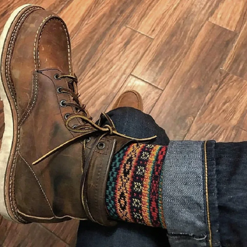 Обувь в винтажном стиле из натуральной кожи Мужские Кожаные Мотоциклетные