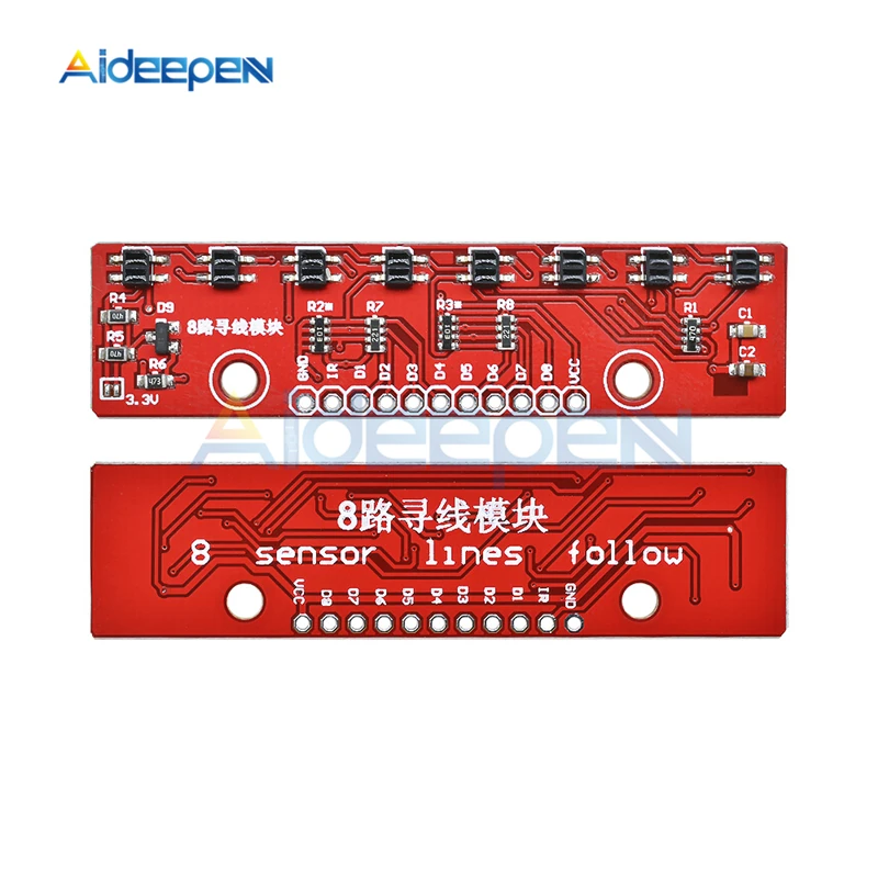 Слежения модуль инфракрасного обнаружения Сенсор DIY для Arduino 8-канальный