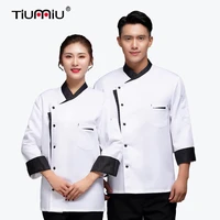 kitchen chef uniform single breasted food service tops women men restaurant hotel pastry cook jacket work clothes giacca cuoco