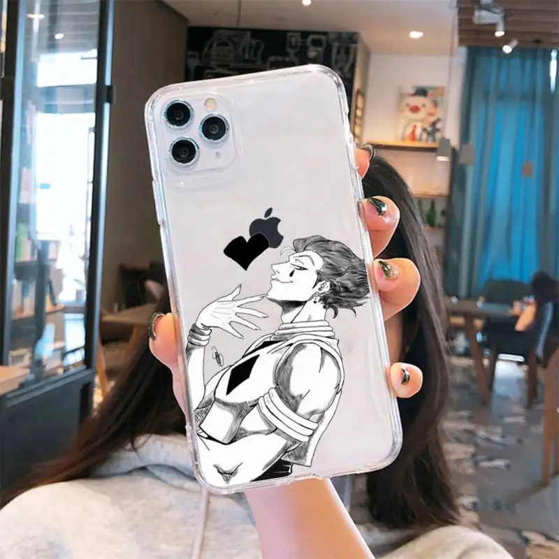 Прозрачный чехол Hunter x для iPhone 6 7 8 11 12 s mini pro X XS XR MAX Plus.