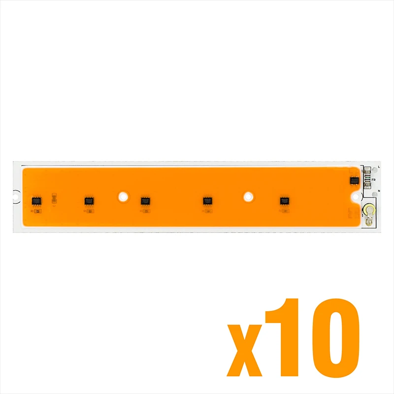 10 шт./лот 50 Вт LED 220 В COB чип полный спектр холодный белый шарик лампы для дома