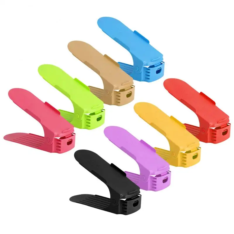 

3/5pcs Adjustable Shoe Organizer Stand Shelf Slot Save Space Closet Range Double Layer Shoe Rack Bracket Storage Shoes Rack