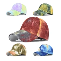 hat outdoor sport baseball cap for women spring and autumn tie dye keep out the sun cap for women grinding multicolor hat
