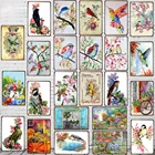 Акварель, сад, красота, цветок, птица, цветочный металлический знак, ретро, настенное искусство, ретро, домашний декор, железная живопись