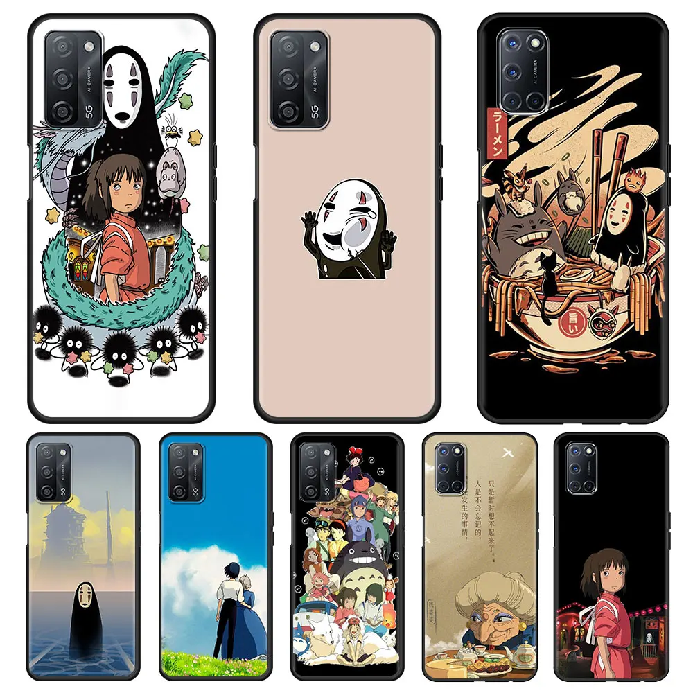 

Japan Spirited Away Cell Phone Case for Oppo A53 A9 2020 A52 A93 Find X2 Lite X3 Reno 3 4 Pro 5G Ace A55 A94 A74 Cases Cover