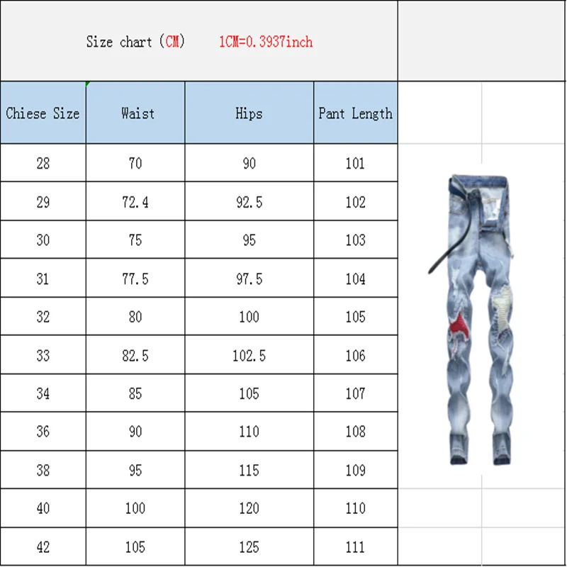 

Men's Denim Ripped Jeans Solid Straight Pants Elastic Comfortable Casual Streetwear Hip Hop Trousers Skinny Jeans Men J0121
