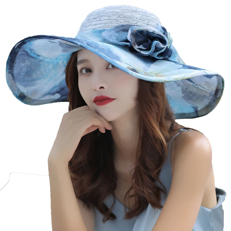 

TT Sun Protection Hat Women's UV Protection Big Brim Seaside Travel Beach Versatile Sun Hat