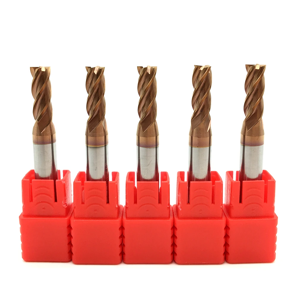 Фреза 5 шт. 4 флейты HRC55 D5X13XD6X50L диаметр мм карбидные фрезы Вольфрамовая сталь CNC