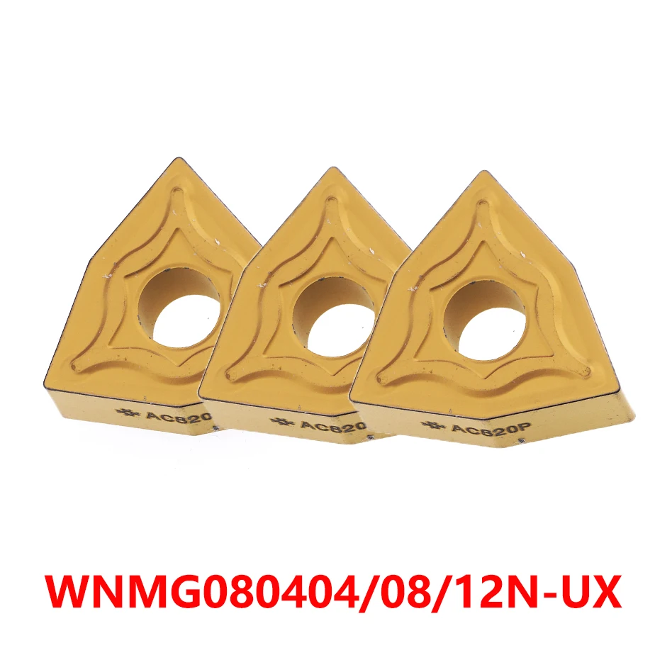 

WNMG080404 WNMG080408 WNMG080412 N-UX AC820P AC810P AC830P Carbide Inserts Lathe Cutter Turning Tool Cutting CNC 100% Original
