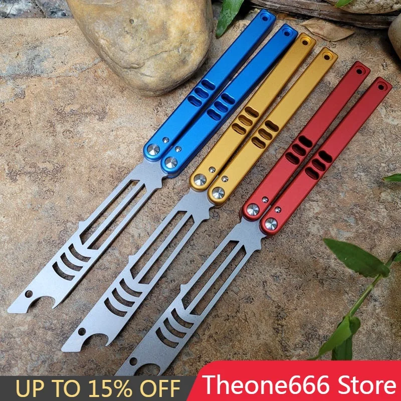 

Карманный тактический нож TheOne MAKO Butterfly тренировочный нож с алюминиевой ручкой 440 лезвие для охоты Jilt EDC подарок