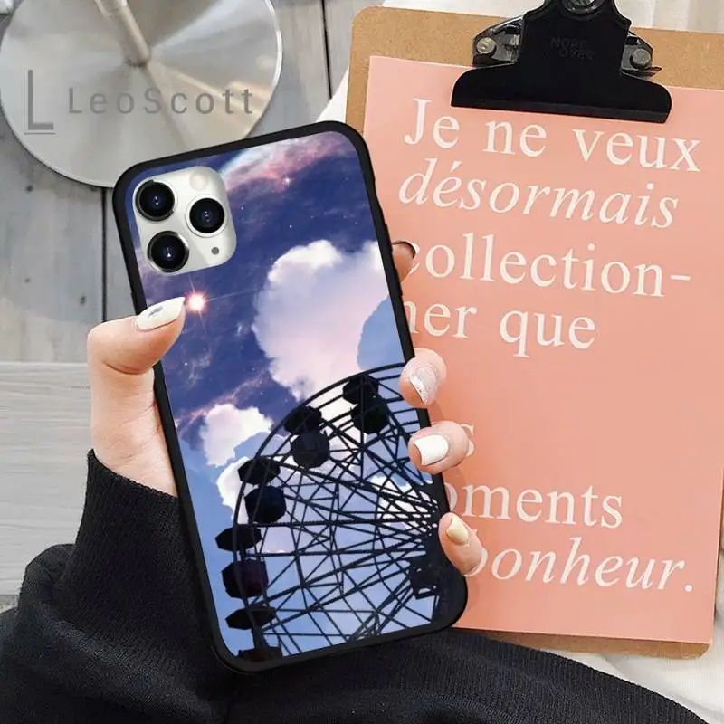 

Moon starry sky sun creative illustration Phone Case for iPhone 11 12 pro XS MAX 8 7 6 6S Plus X 5S SE 2020 XR