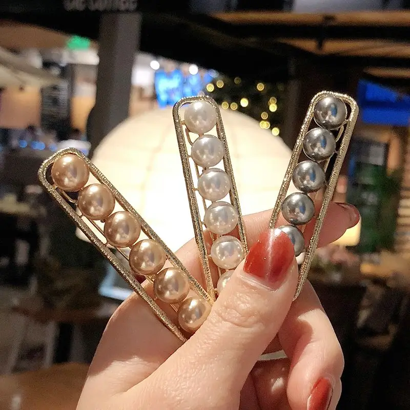 Заколка для волос с жемчугом и кристаллами | Красота здоровье