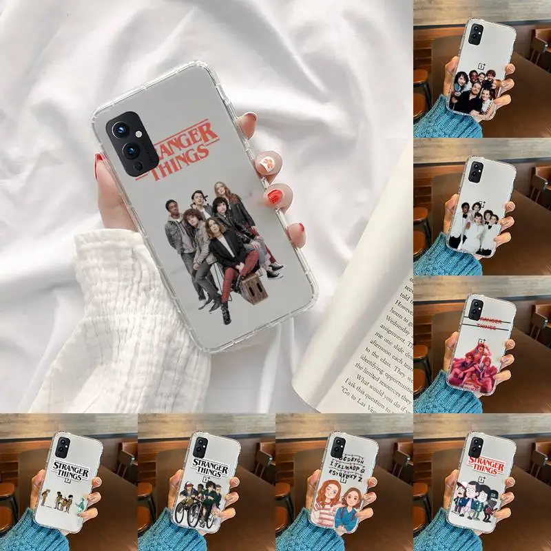 

ciciber Stranger Things Phone Case Transparent For OnePlus 9 8 7 7t 8t Oppo find X3 X2 reno5 Vivo X60 X50 Pro MeiZu 17 16XS