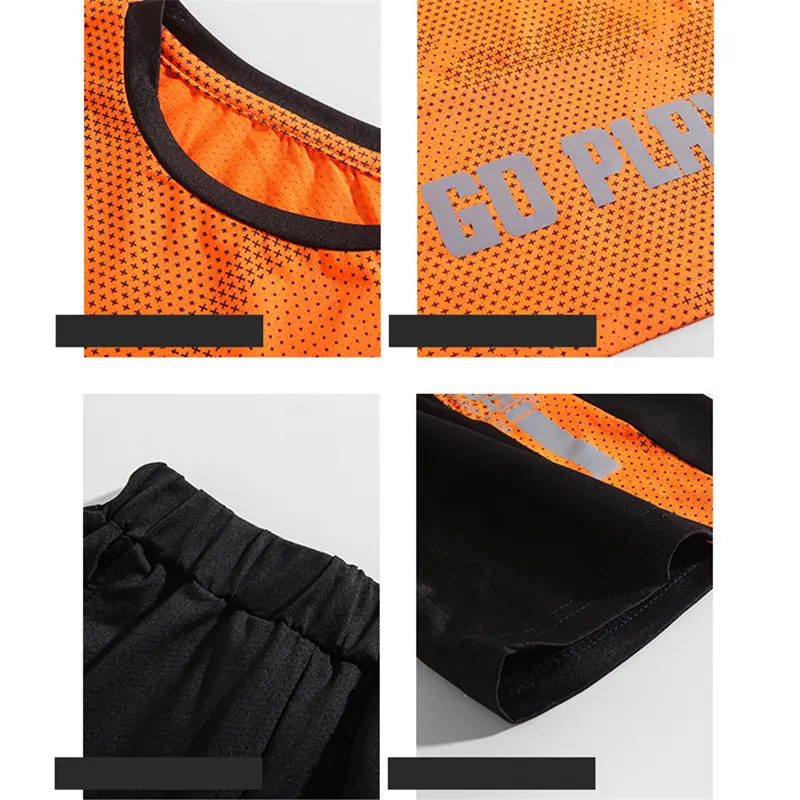 

2021 Children Clothing Sets For Boys Outfits Short Sleeve T-Shirts Shorts Set Summer Teens Boy Sports Suit 4 5 7 9 11 13Year Old