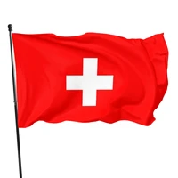 90cmx150cm white cross swiss switzerland flag