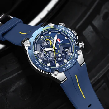 CHEETAH New Watches Mens Luxury Brand Big Dial Watch Men Waterproof Quartz Wristwatch Sports Chronograph Clock Relogio Masculino 5