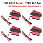20 кг TD8120MG  25 кг высокий крутящий момент без сердечника мотор сервопривод водонепроницаемый цифровой 180 градусов Серводвигатель пульт дистанционного управления для RC автомобиля