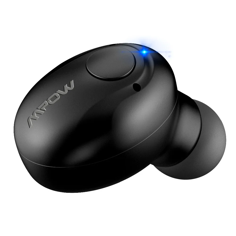 Mpow EM1 Bluetooth-наушник на одно ухо беспроводной наушник мини невидимый наушник с микрофоном/2 магнитных зарядных устройства/чехол для переноски