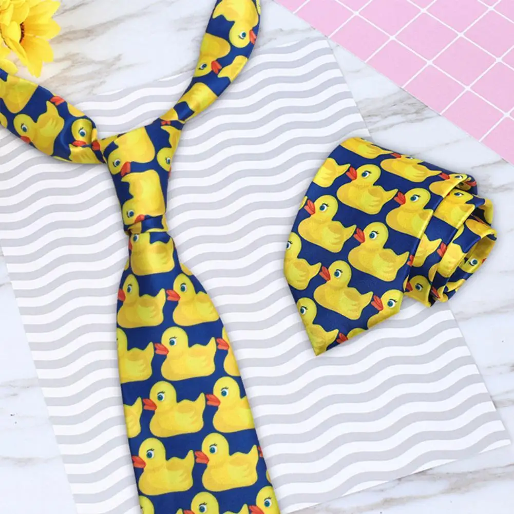 

Ducky Tie Cartoon Dry Quickly Polyester Cosplay Bow Tie for Dinners