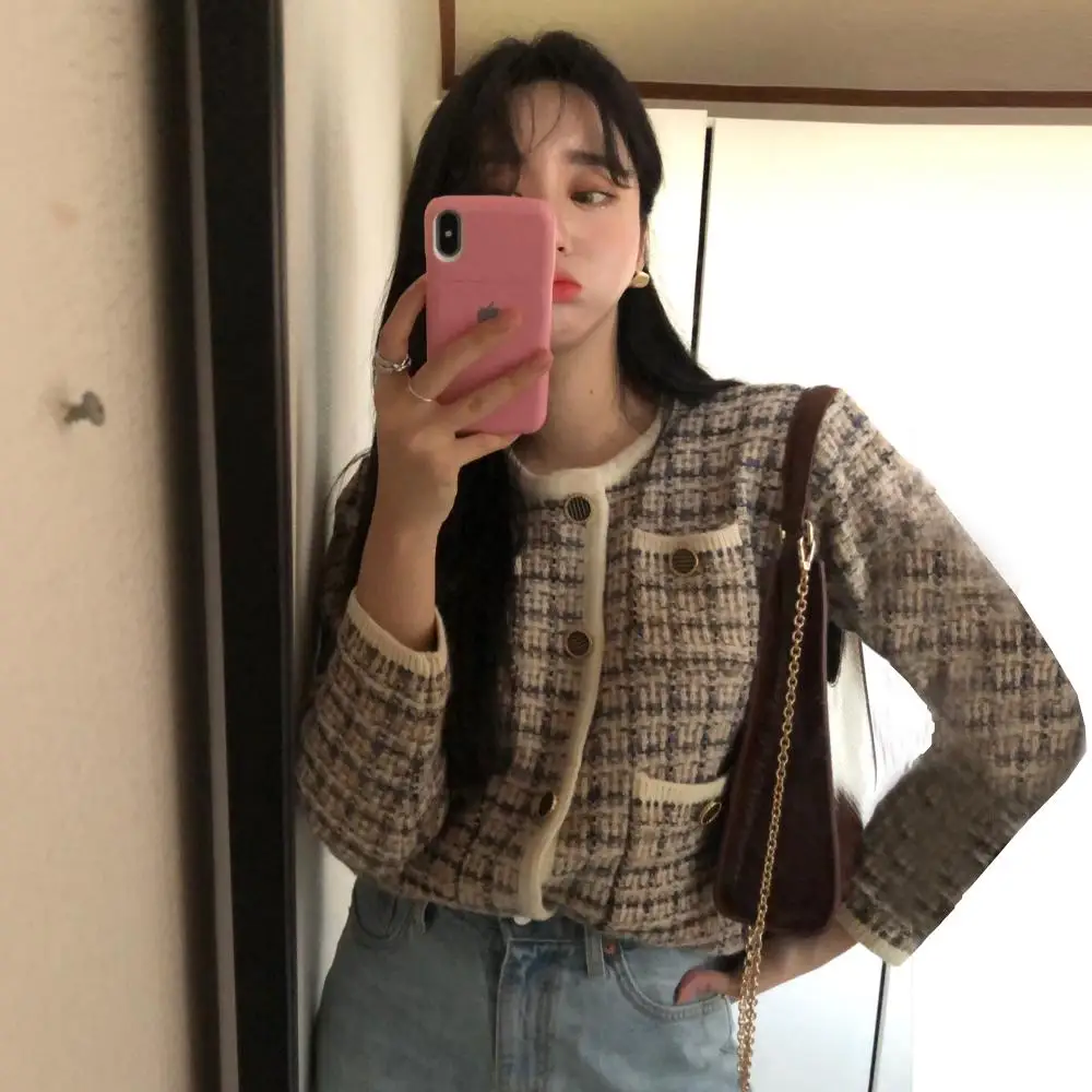Women Cardigans Sweater Knitwear Single Breasted Casual Knit Cardigan Outwear Winter Jacket Coat