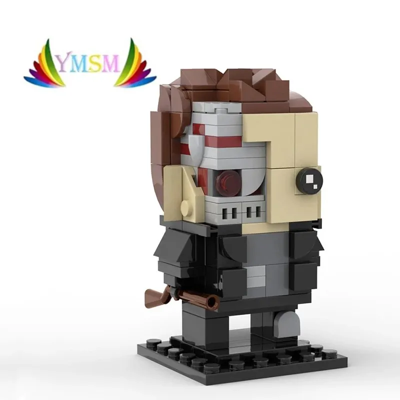 

MOC Terminator Brickheadz Simulation Figure Model Small Decoration Building Blocks Diy 148pcs Toys Bricks Educational Xmas Gift