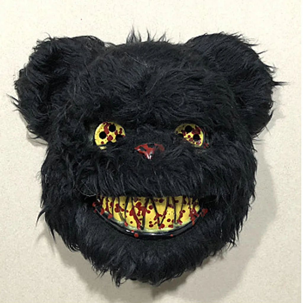New Bloody Bear Mask Masquerade Scary Plush Halloween Performance Props Festival Party DIY For Cosplaying | Игрушки и хобби