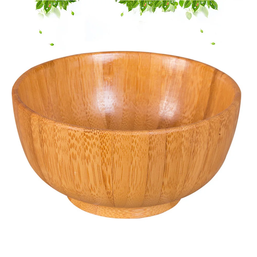 

Handwork Bamboo Bowl Creative Environmental Bowl Simple Supplies for Home Restaurant Store