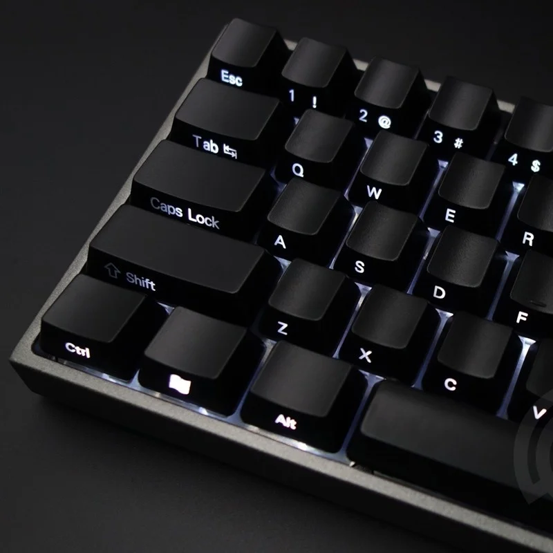 

Suitable for Side-lit Side Backlit Black Keycap Set OEM Profile For MX Mechanical Keyboard