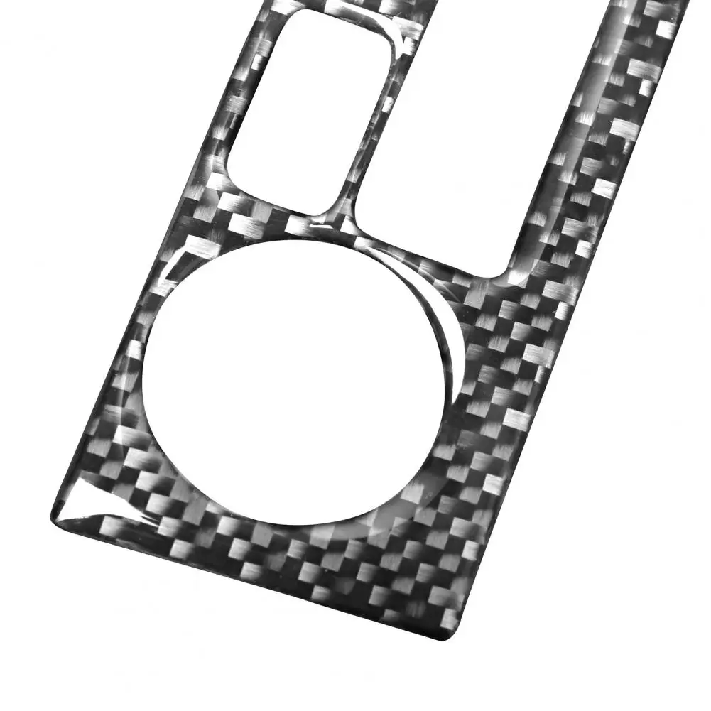 

Carbon Fiber Navigation Button Panel Trim Sticker Frame Cover Compatible with Nissan 350Z 2003-2009 Right Left Drive Accessory