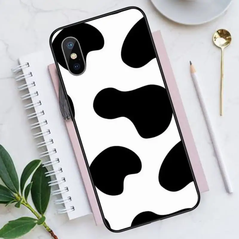 

Milk cow print pattern animal Phone Cases for iPhone 11 12 pro XS MAX 8 7 6 6S Plus X 5S SE 2020 XR funda coque