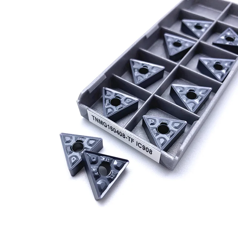 TNMG160408 TF IC907 / IC908 внешние токарные инструменты карбидная вставка TNMG 160408 токарный